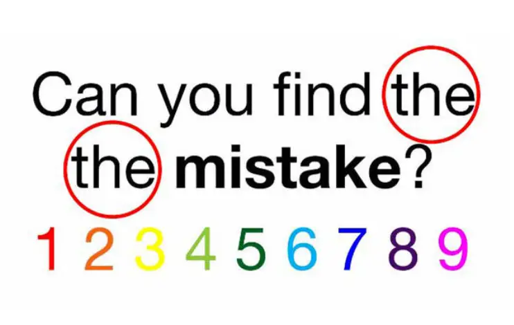 find the mistake puzzle graphic