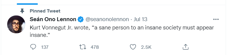 Sean Lennon tweet