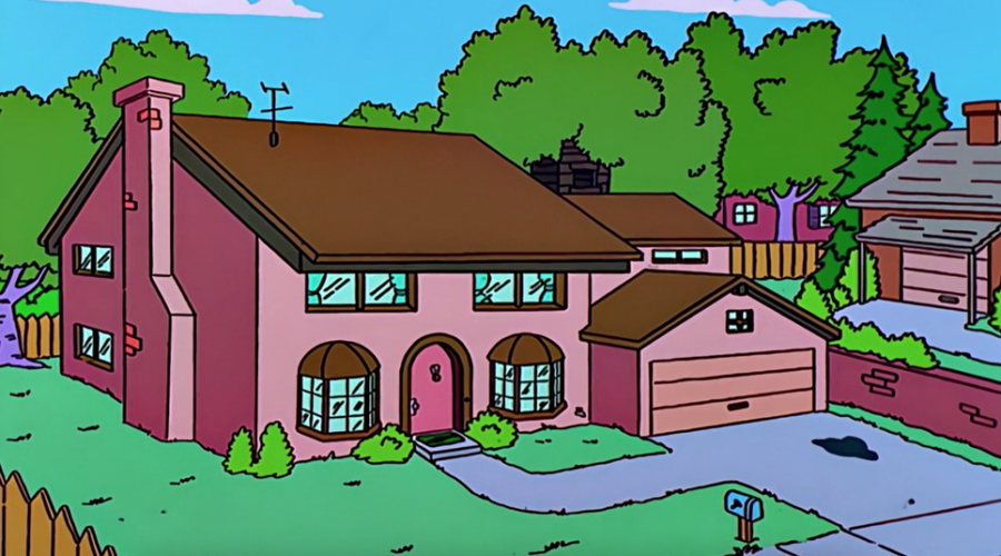 simpsons home price tag