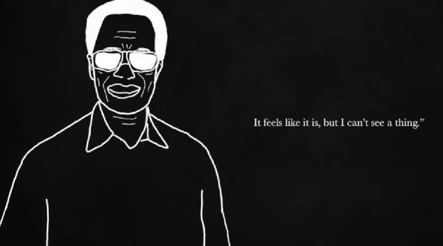 blind person describes how he sees the world