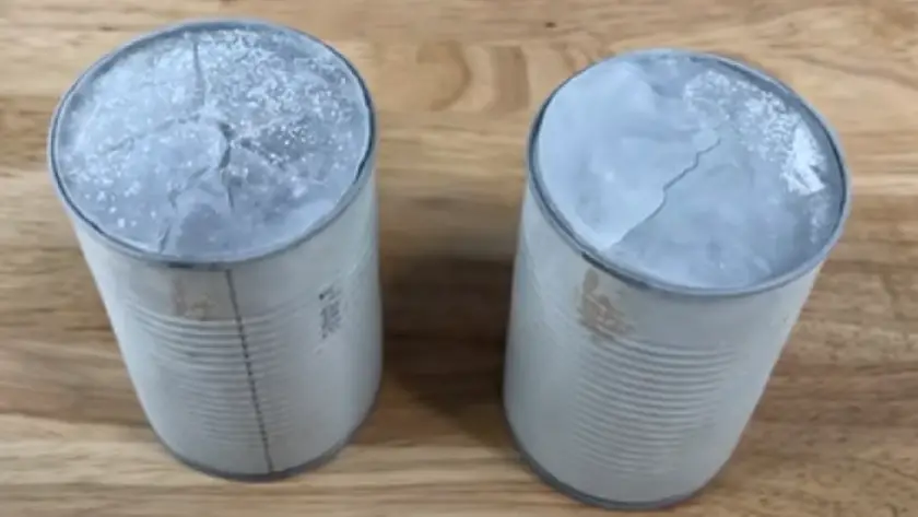 freezing their cans