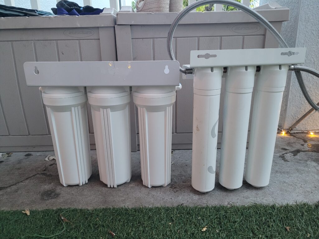 Filter on the left is Omica Organics $290 filter. Filter on the right was a competitors $600 filter.