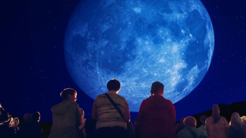 blue supermoon