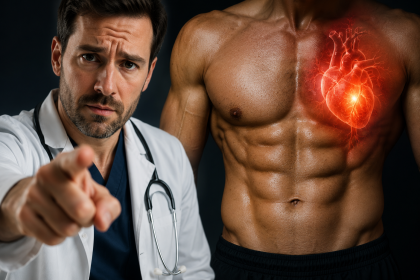 shredded six-pack heart attack risk