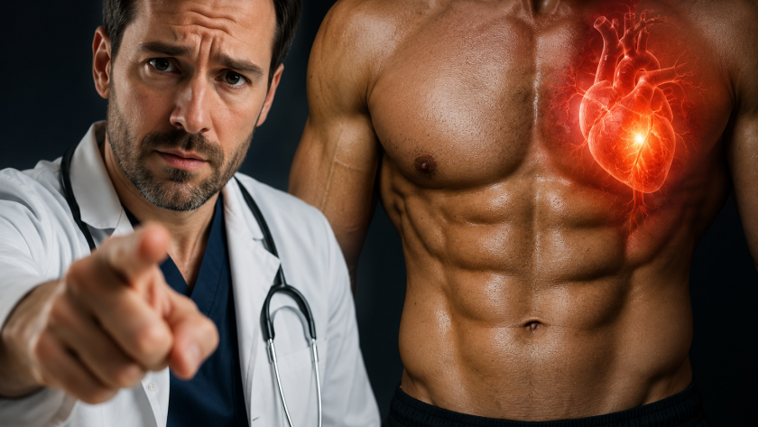 shredded six-pack heart attack risk