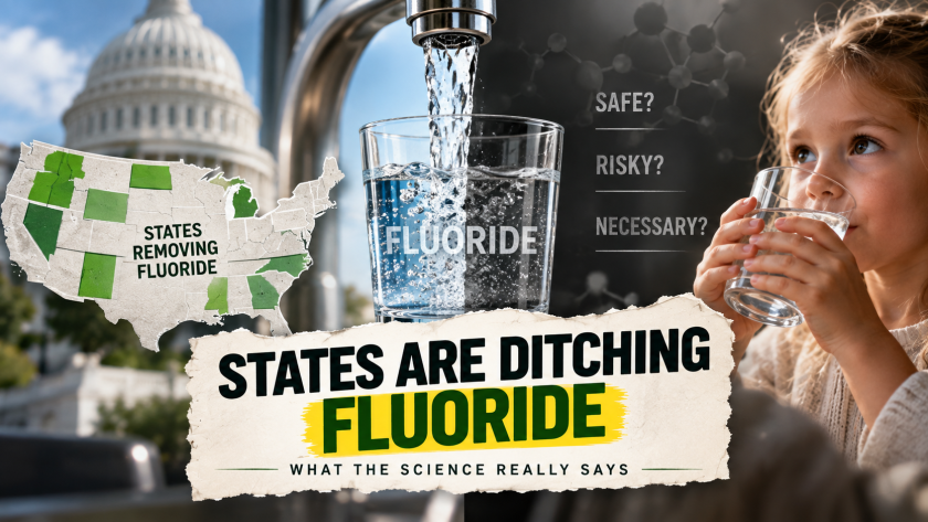 fluoride drinking water states removing