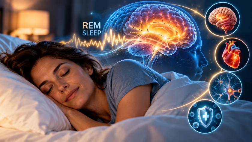 REM sleep disease risk 83 diseases